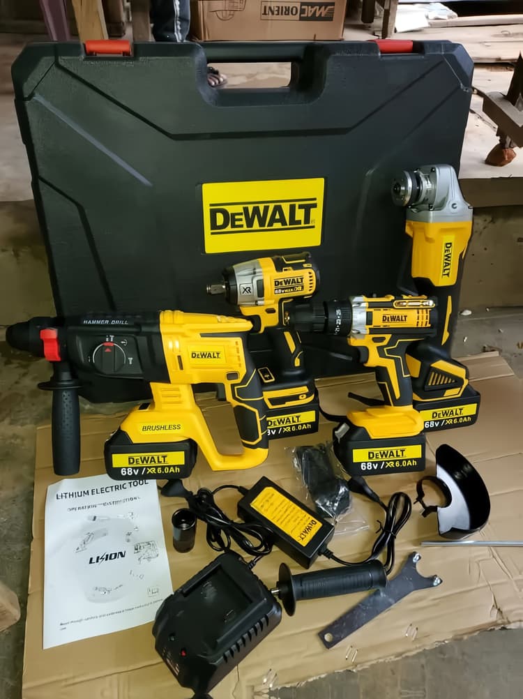 4 In 1 Combo Cordless Battery Combo Kit