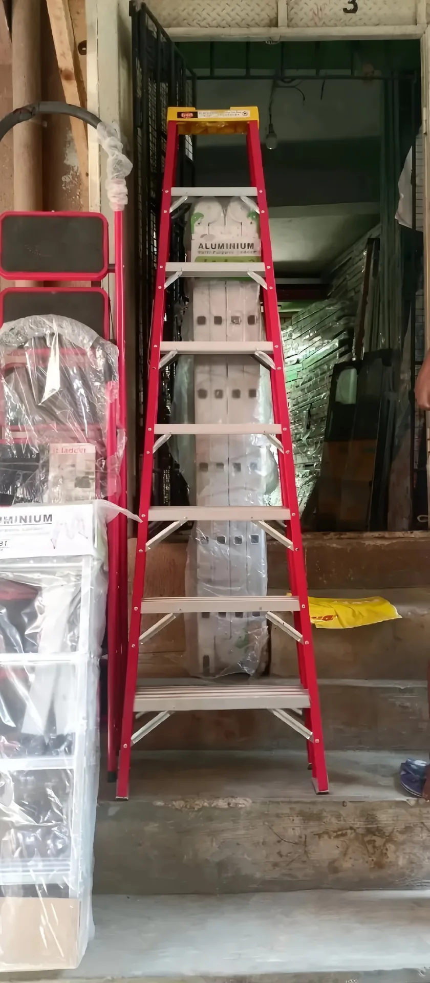 8 Steps aluminum Single Ladder